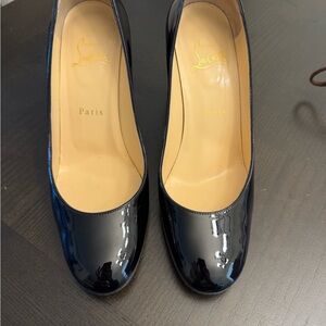 Christian Louboutin Miss Sab Black Heels Patent Leather size 37